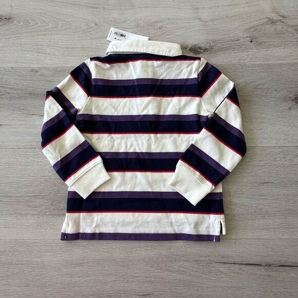 Janie and Jack Striped Rugby Shirt Merchant Marine Stripe 2T NWT - Picture 4 of 4